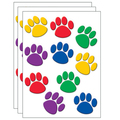 Teacher Created Resources Colorful Paw Print Accents, 30 Pieces, PK3 TCR4114